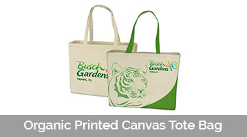 Organic Printed Canvas Tote Bag