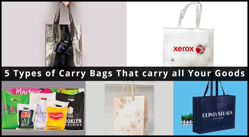 5 Types of Carry Bags That carry all Your Goods