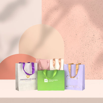 Paper Bag with Quill Tape Handle
