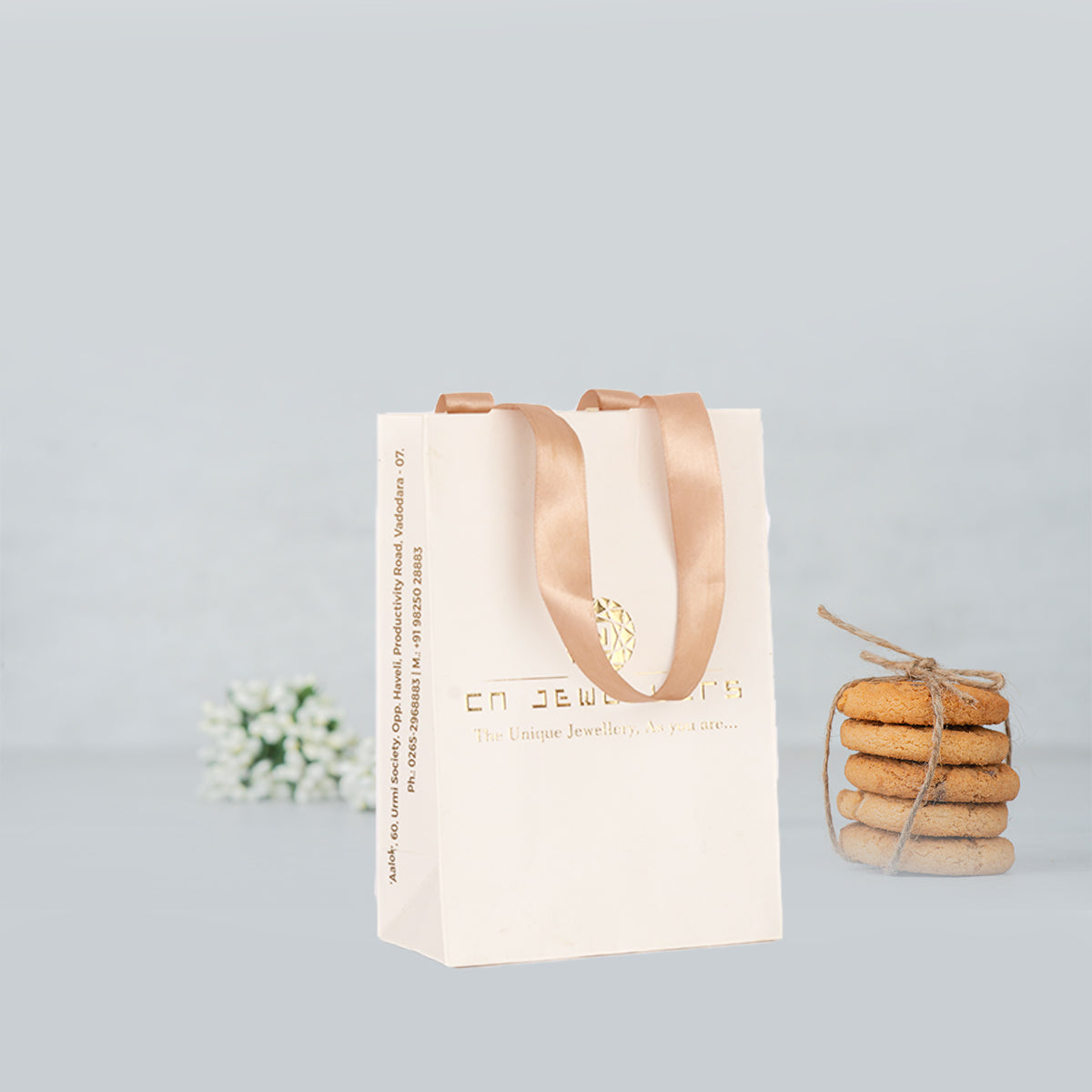 Paper Bag with Fancy Handle