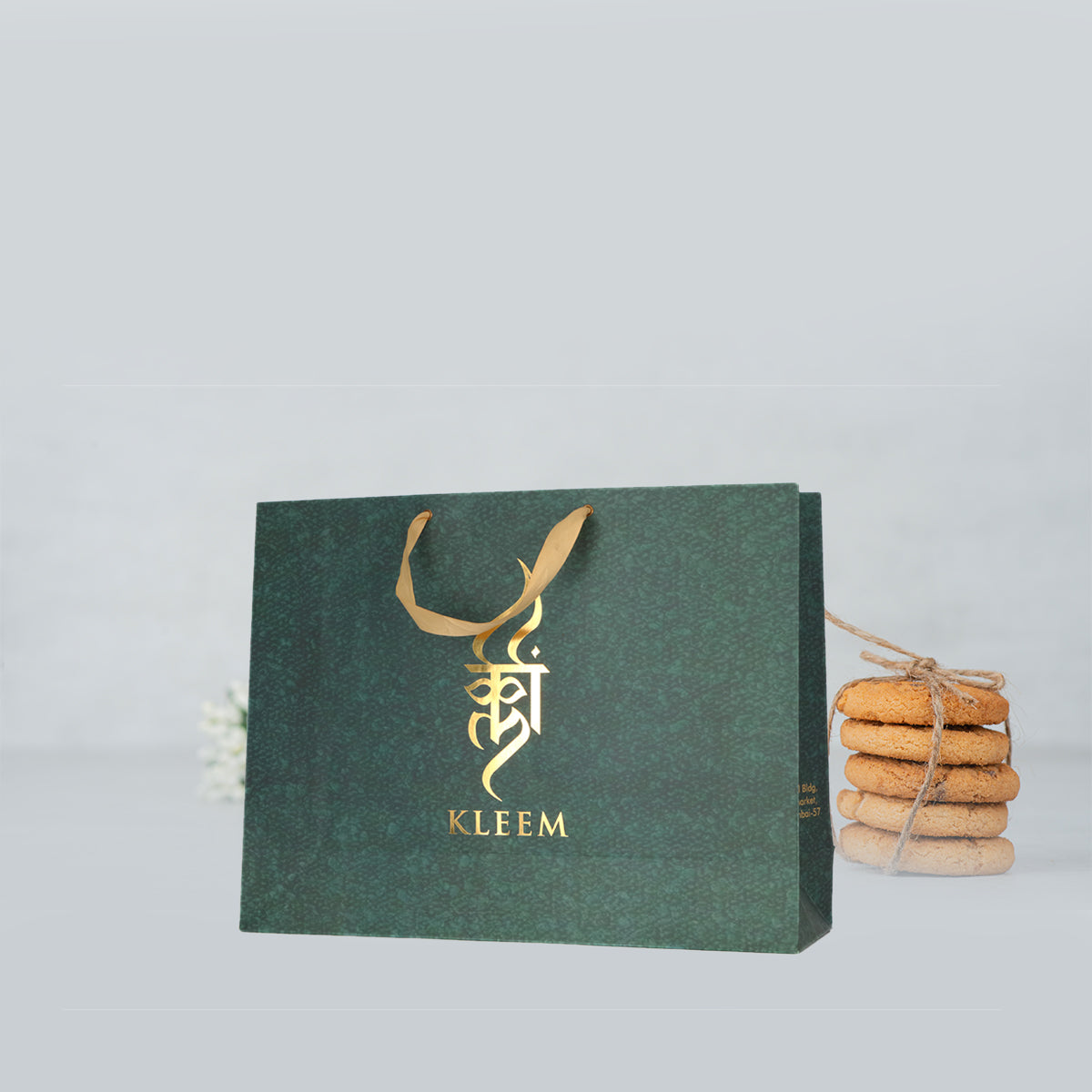 Paper Bag with Satin Ribbon Handle