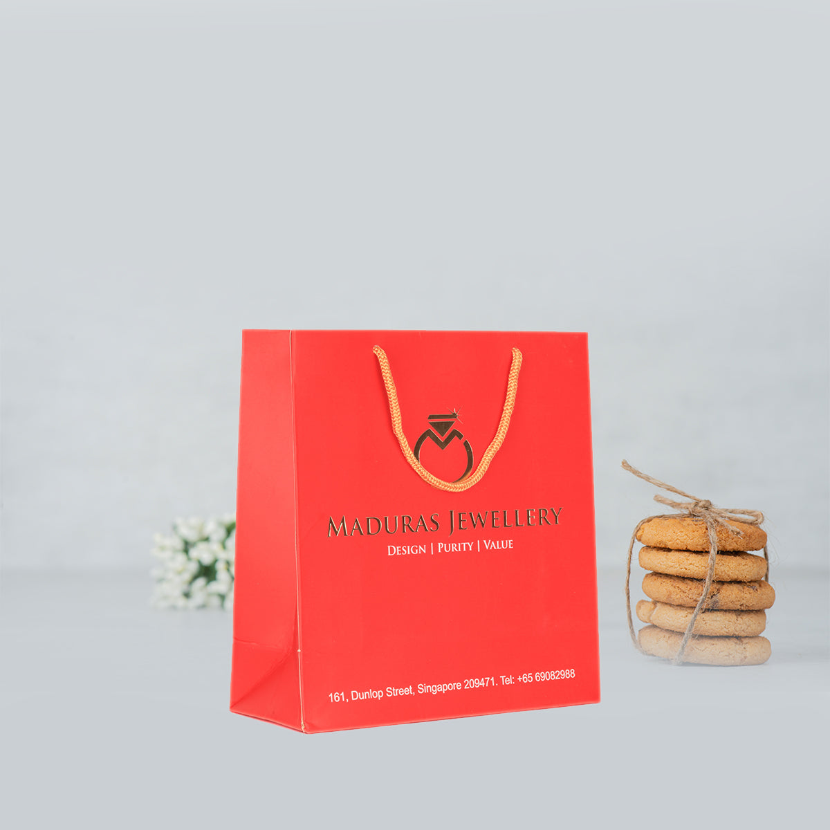 Paper Bag with Fancy Handle