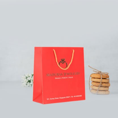 Paper Bag with Fancy Handle