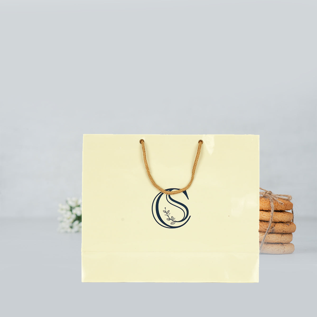 Paper Bag with Fancy Handle