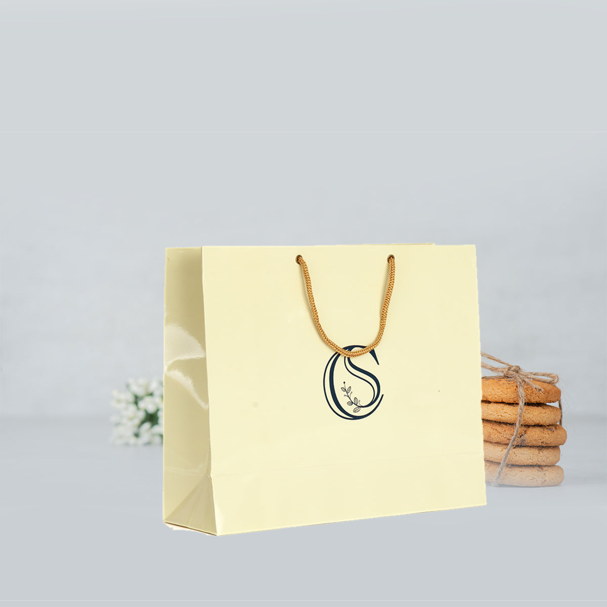 Paper Bag with Fancy Handle