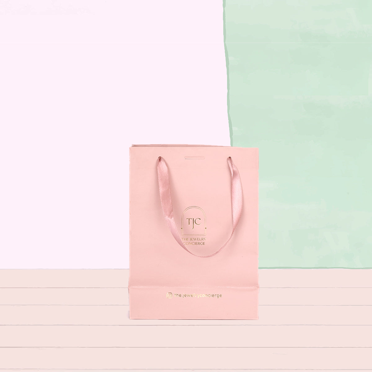 Paper Bag with Satin Ribbon Handle