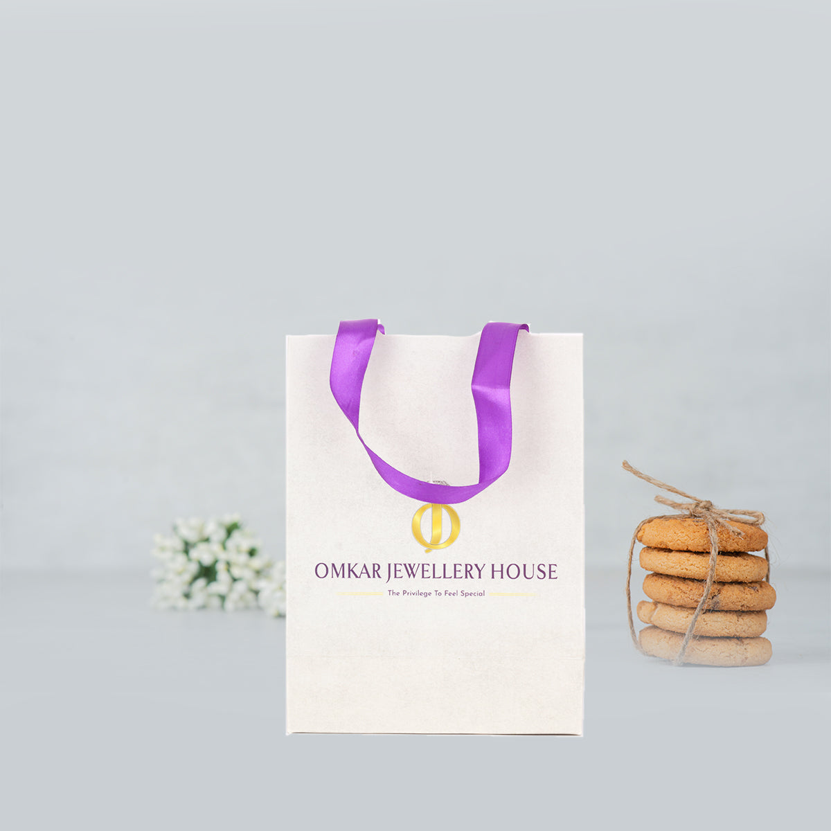 Paper Bag with Fancy Handle