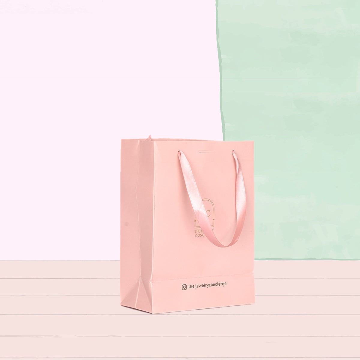 Paper Bag with Satin Ribbon Handle