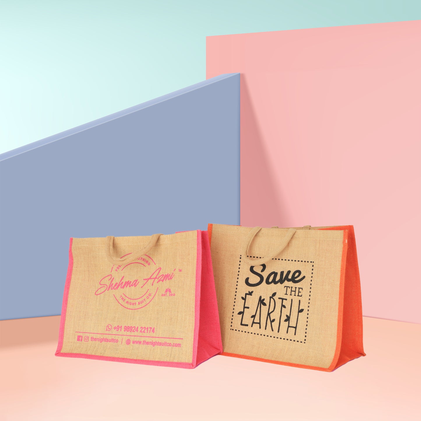 Dual Tone Jute Bags
