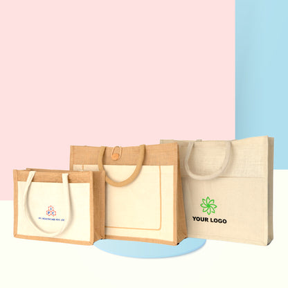 Jute Bag with Pocket