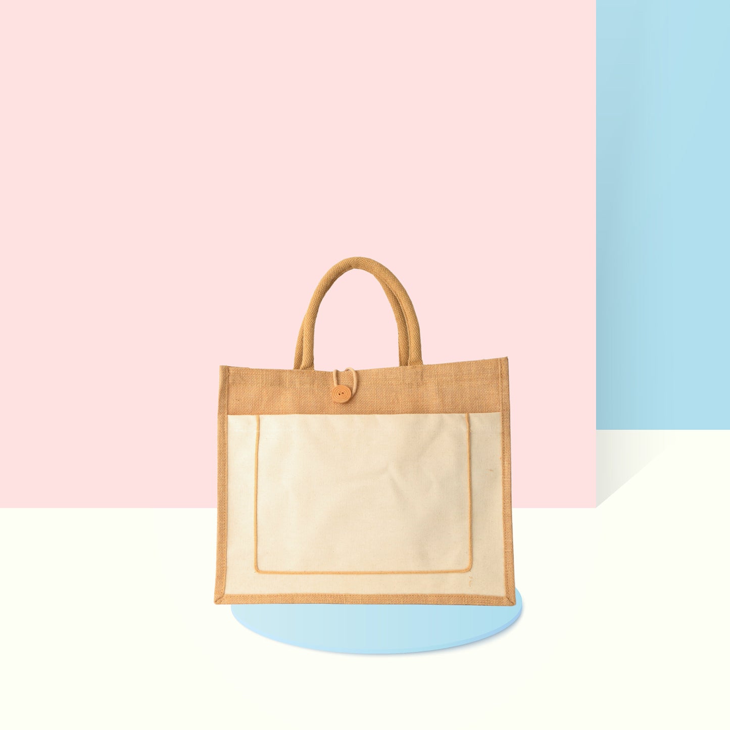 Jute Bag with Pocket