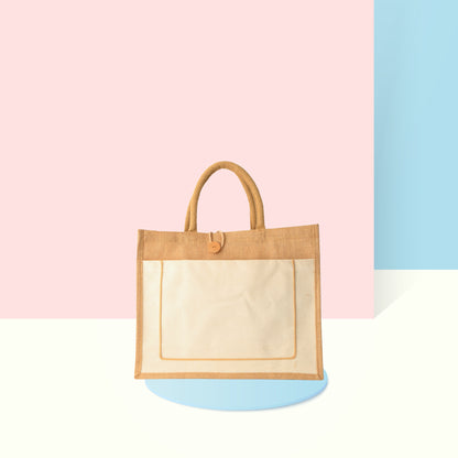 Jute Bag with Pocket