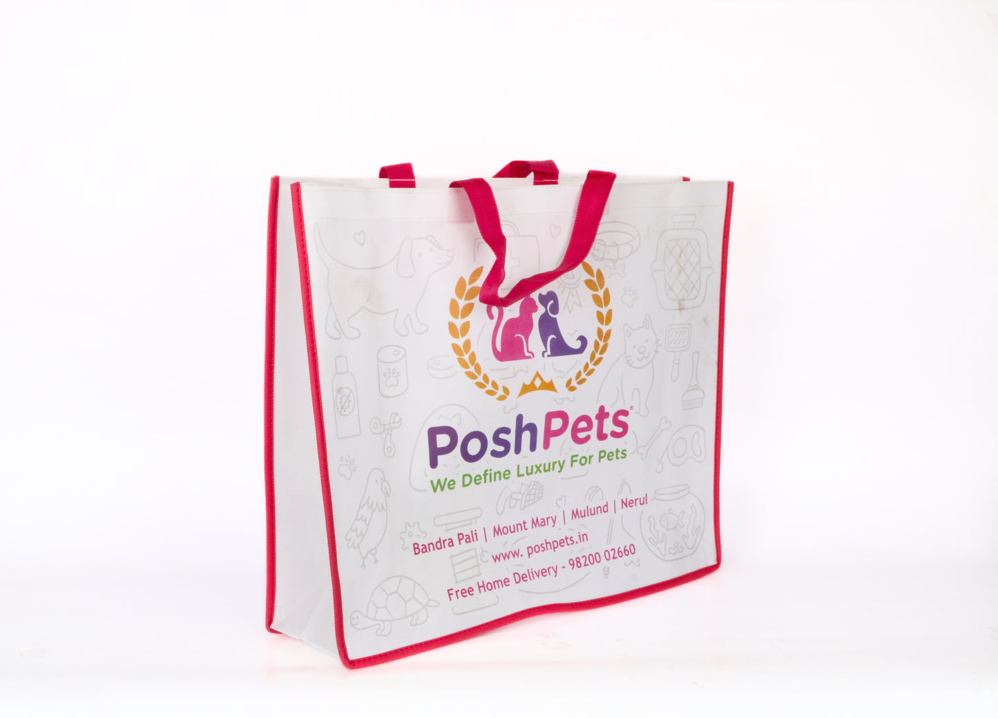 Multicolor Stitch Non Woven Bag