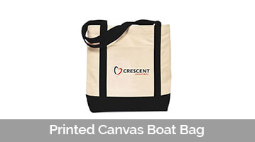Printed Canvas Boat Bag